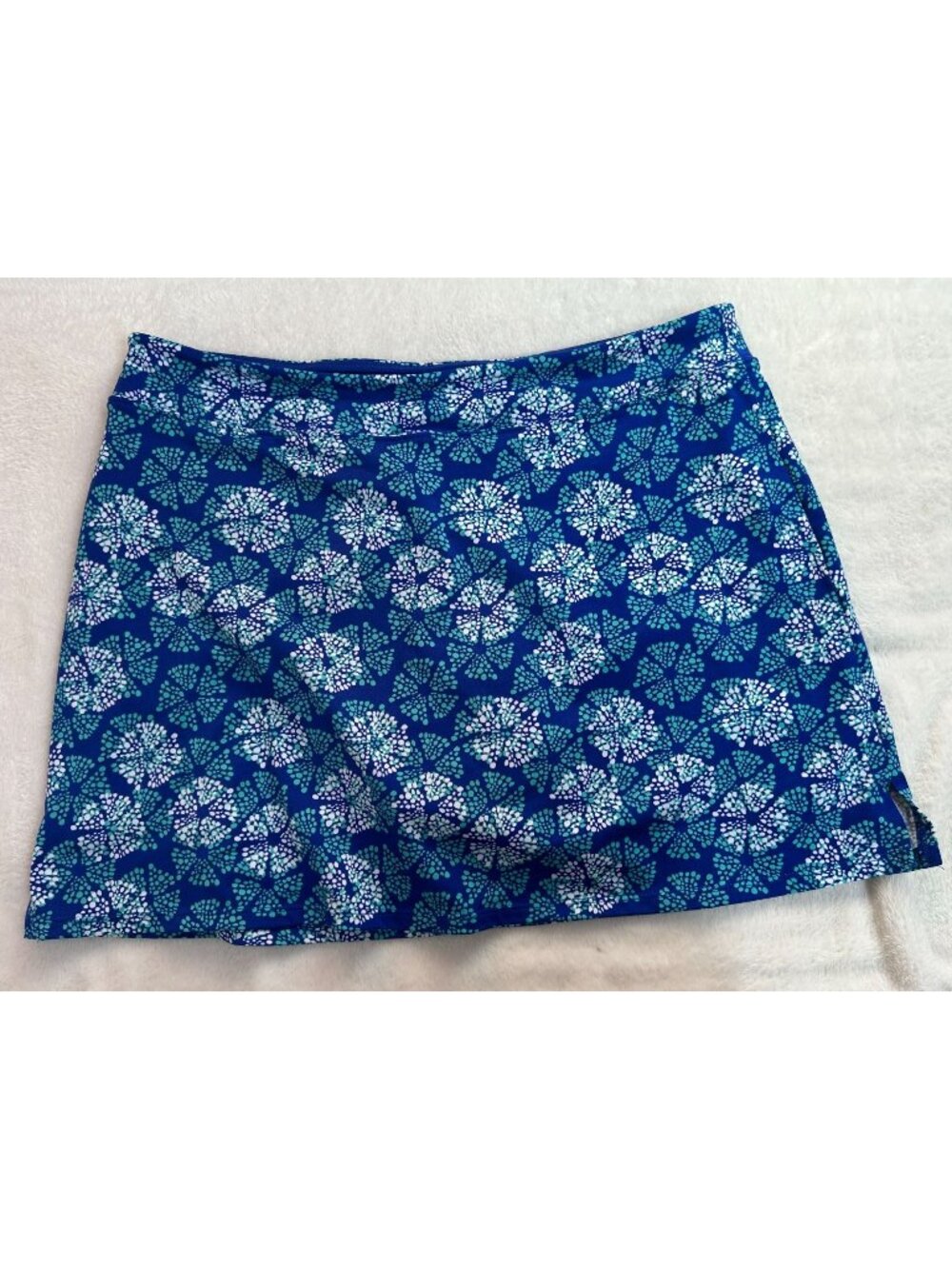 Tranquility by Colorado Womens Skort Large Blue Patterned Stretch Golf Tennis